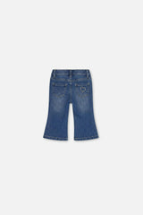 Baby Boot Leg Jeans Navy Blue Denim