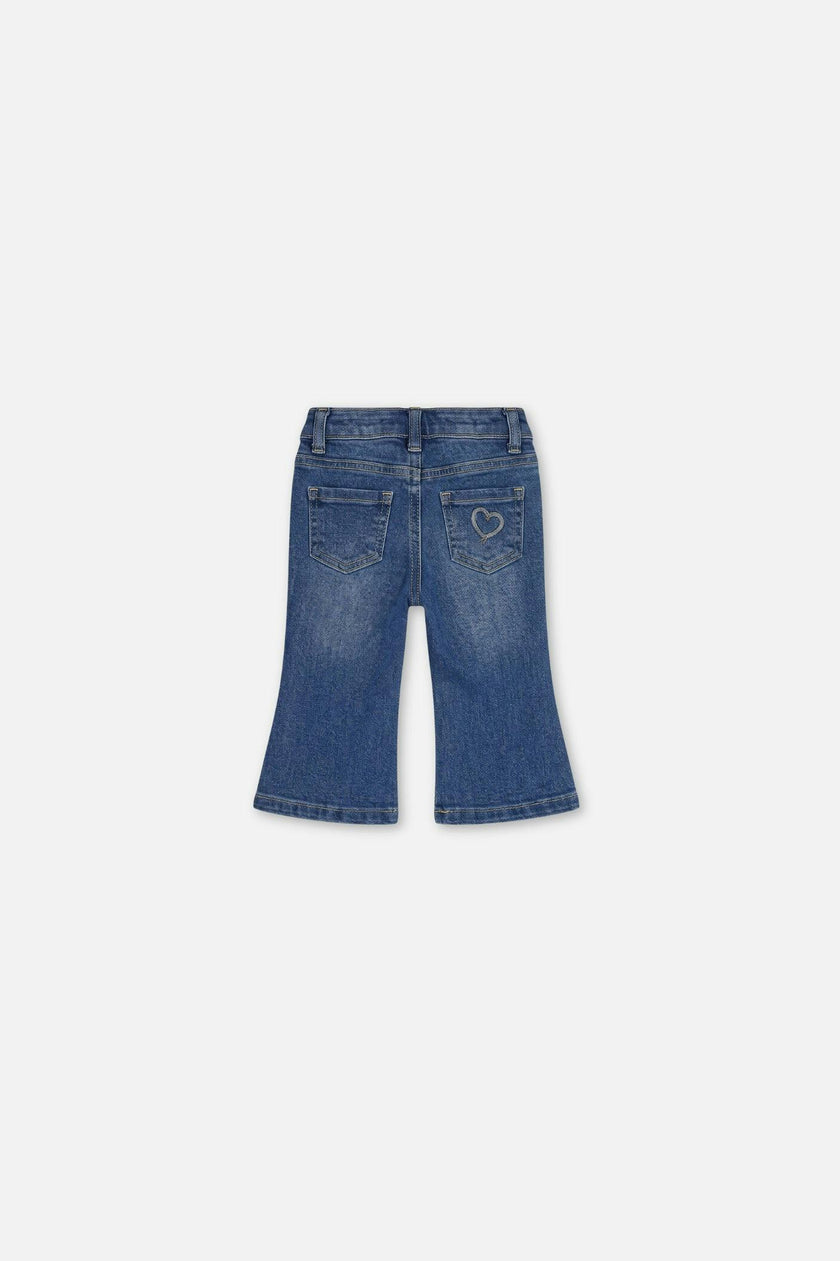 Baby Boot Leg Jeans Navy Blue Denim