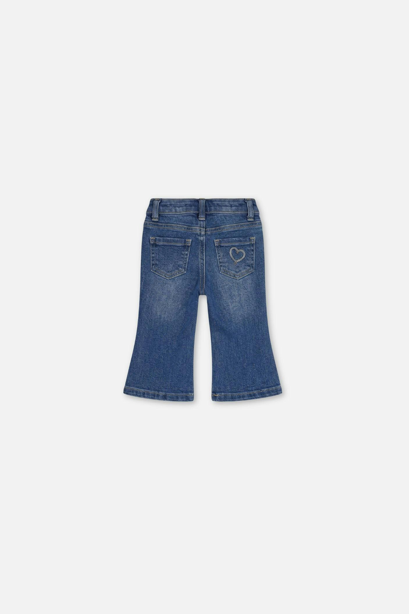 Baby Boot Leg Jeans Navy Blue Denim
