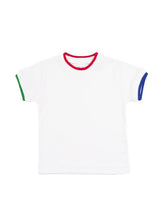 White T-Shirt With Tipping