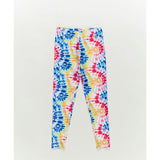 Girls Hi-Shine Leggings in Starburst Tie Dye