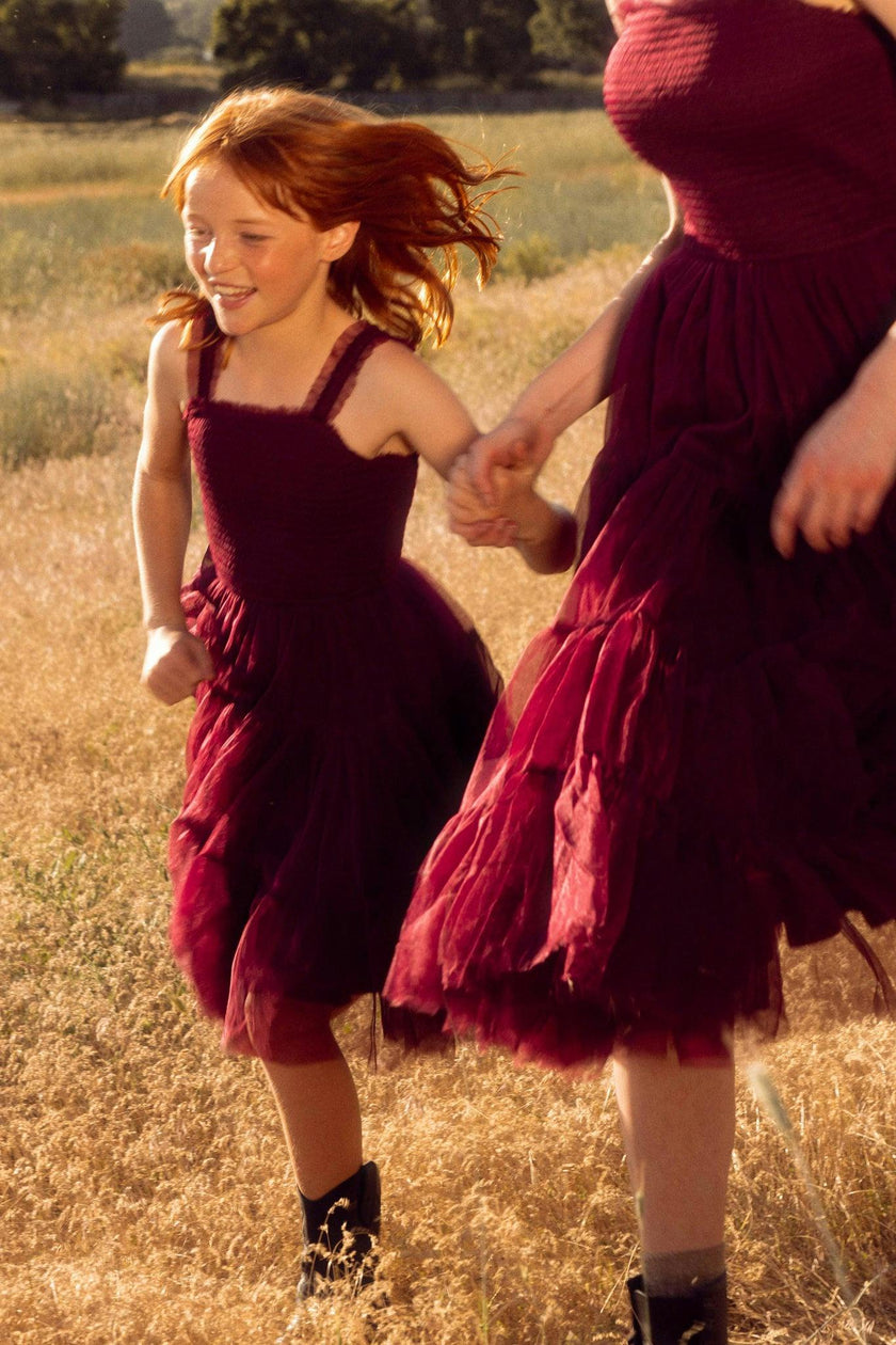Mini Destiny Dress in Burgundy