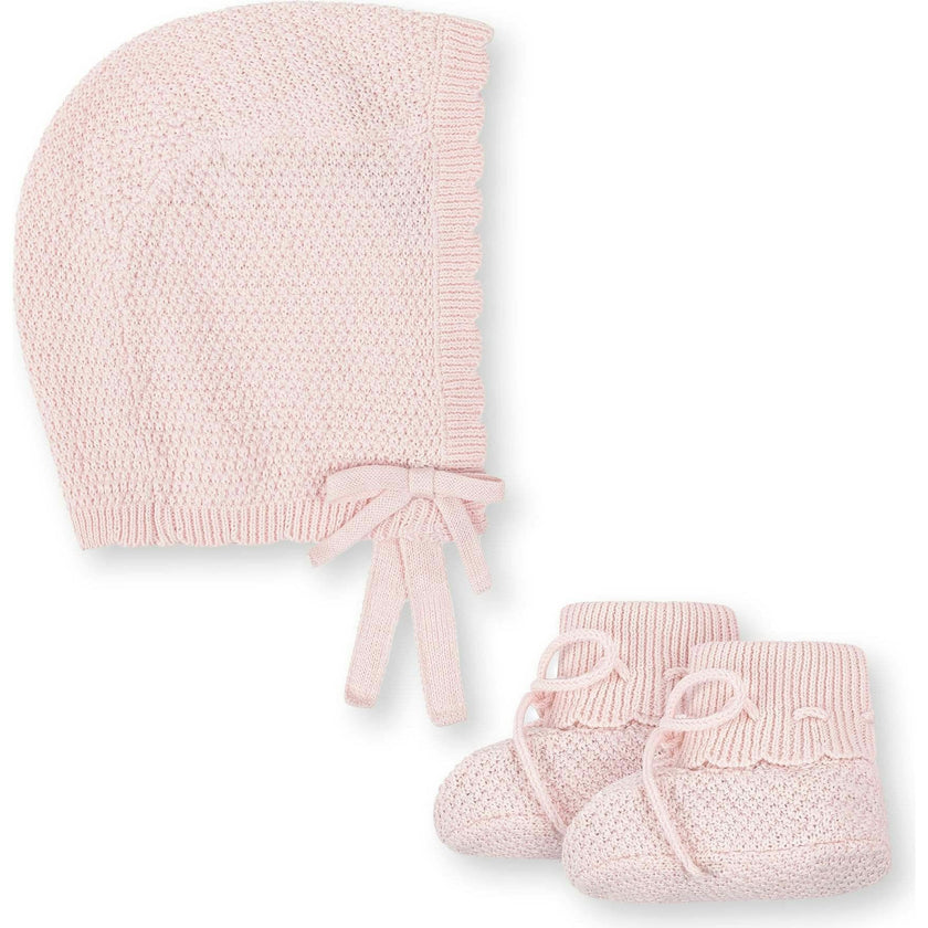 Organic Sweater Bonnet and Bootie 2-Piece Set
