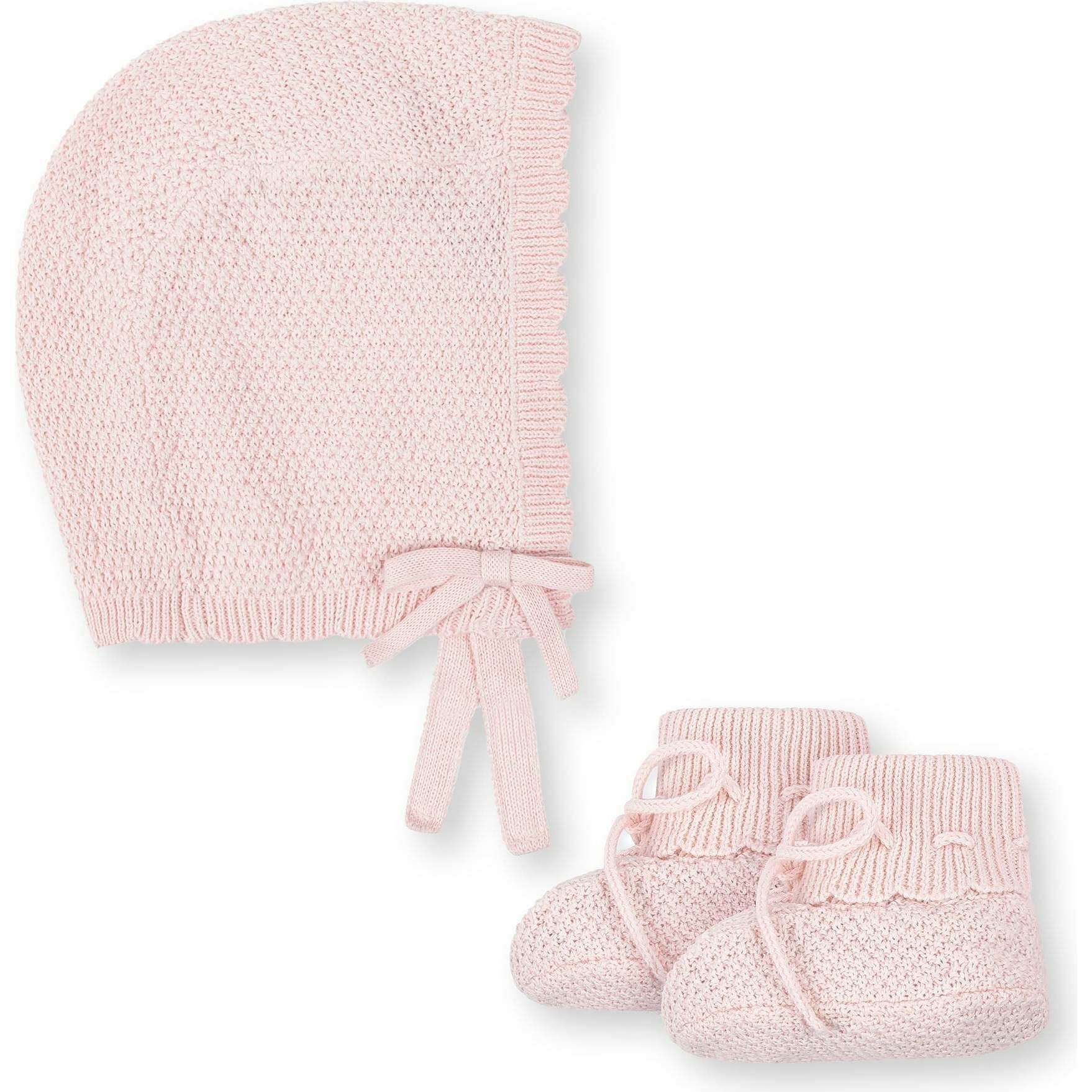 Organic Sweater Bonnet and Bootie 2-Piece Set