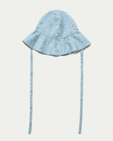 Bonnie Hat Cap - Tonal Floral Blue
