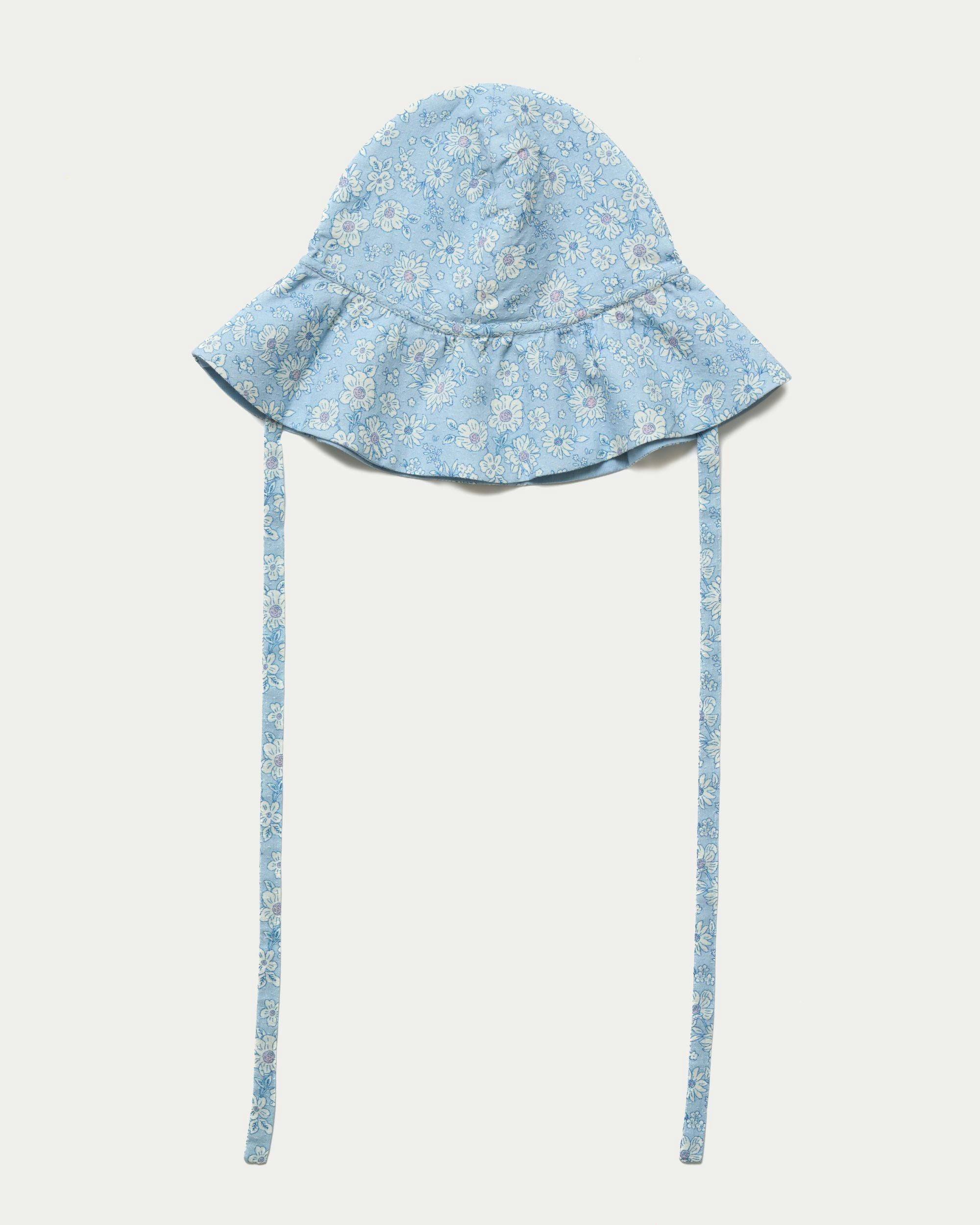 Bonnie Hat Cap - Tonal Floral Blue