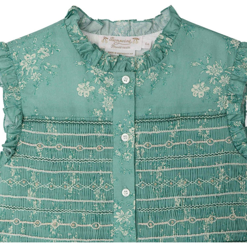 BONPOINT Fabiola Dress - Emerald