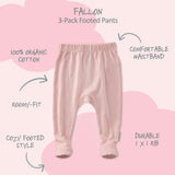 FALLON 3-Pack Footed Pants
