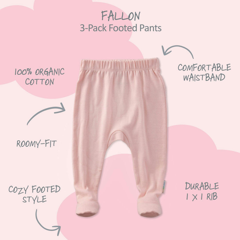 FALLON 3-Pack Footed Pants