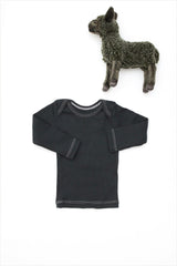 Rib Lap Shoulder Tee Long Sleeve