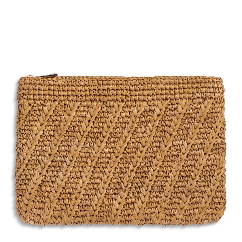 Allegra Raffia Pouch