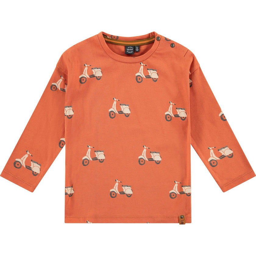 Vespa Print Long Sleeve T-Shirt