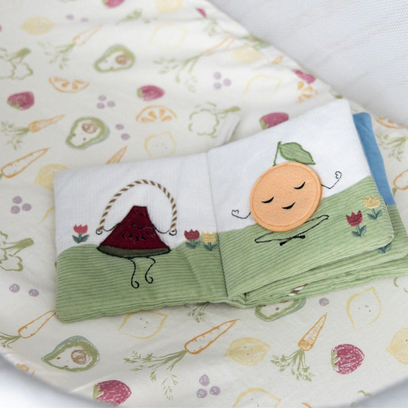 Clementine Fruits & Veggies Soft Plush Activity Book