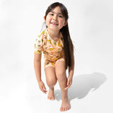 Pounce In Paradise Cheetah Bamboo Kids Pajama Short Set