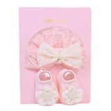 Pink and Ivory Flower Gift Set