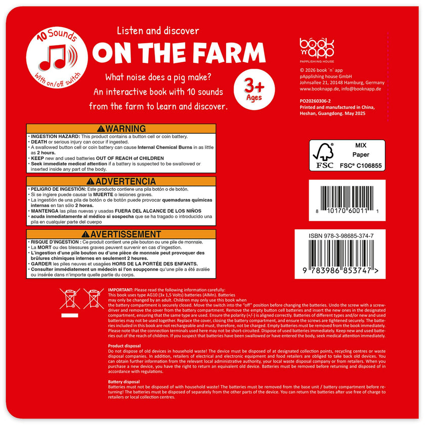 Listen & Discover Book: On The Farm