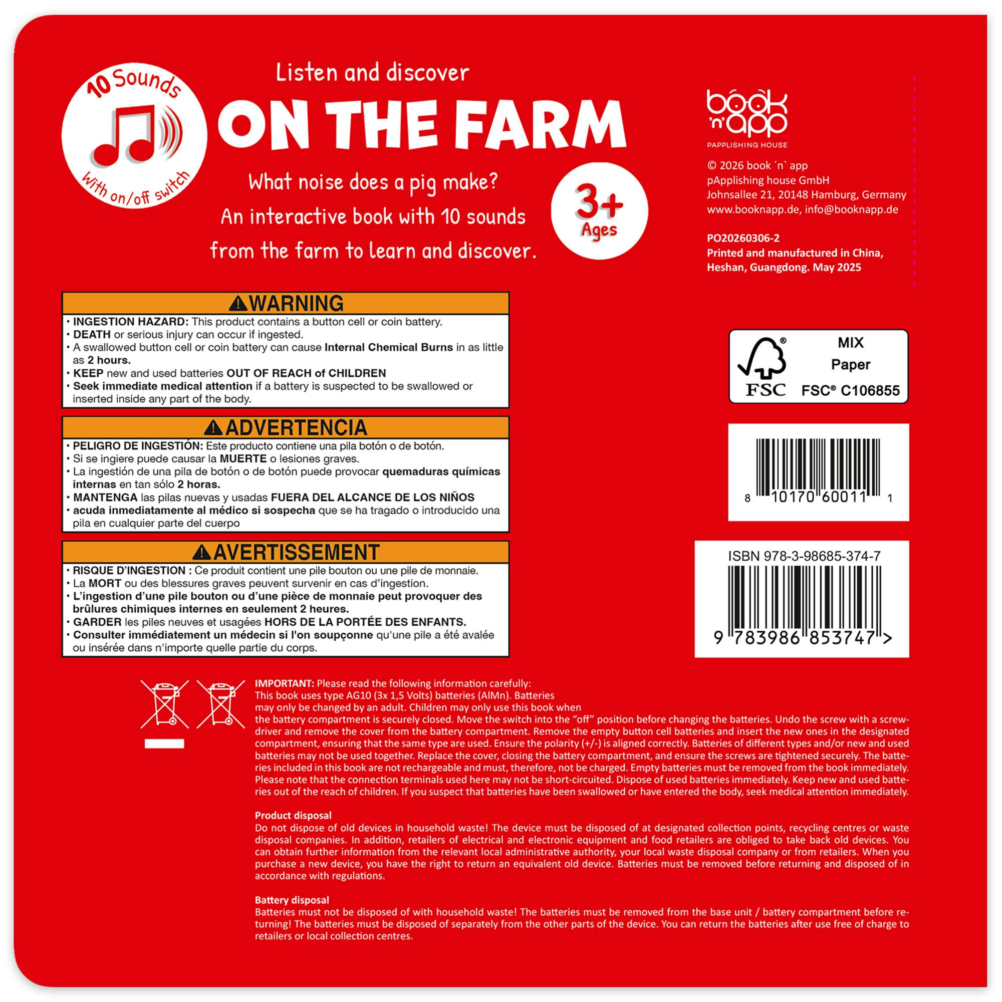 Listen & Discover Book: On The Farm