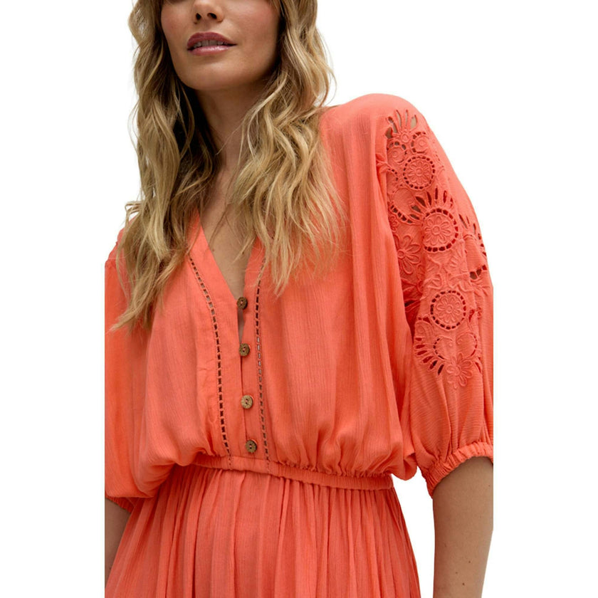 Somerton Kaftan Style Embroidered Maxi Dress