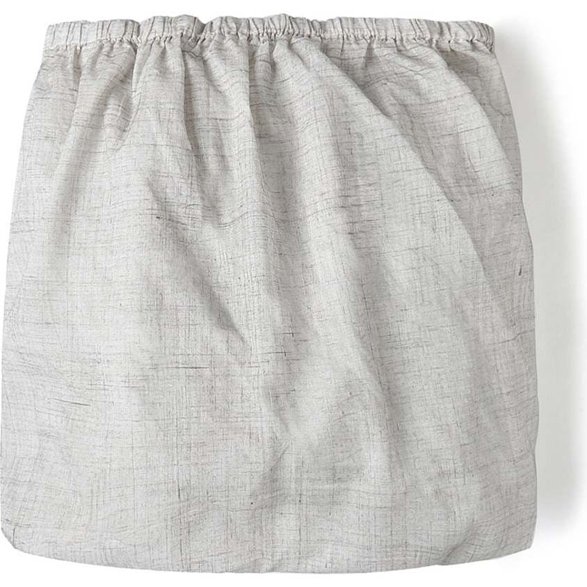 Brush-Stroked Cotton Fitted Crib Sheet