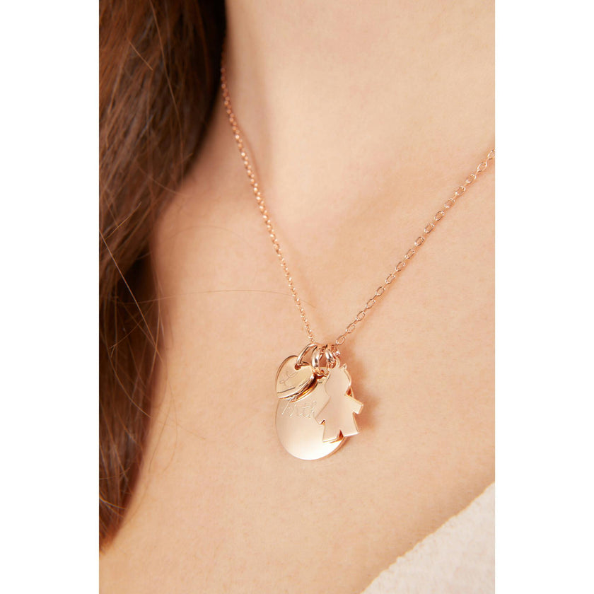 People Charm 18k Rose Gold Plated