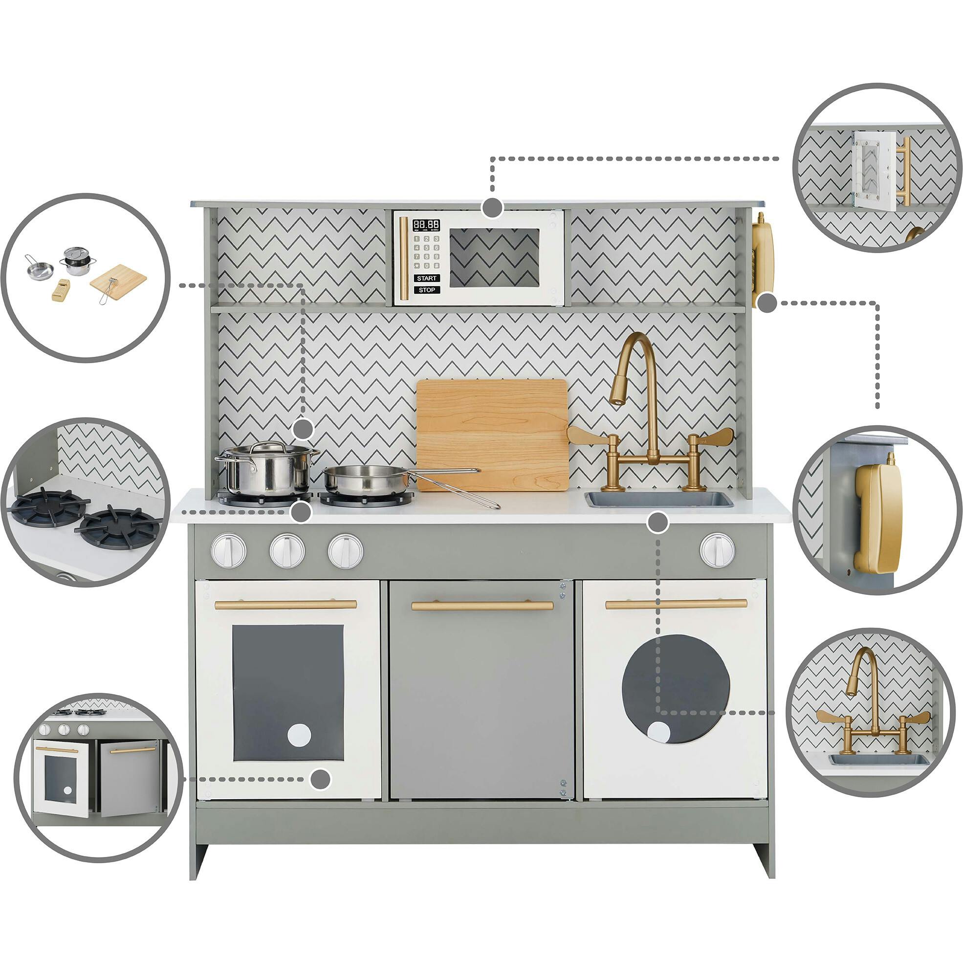 Little Chef Berlin Modern Play Kitchen