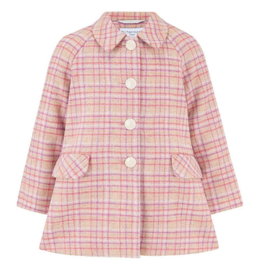 Islington Coat - Blossom Check