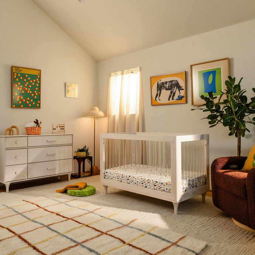 Lolly 3-In-1 Convertible Crib With Toddler Bed Conversion Kit