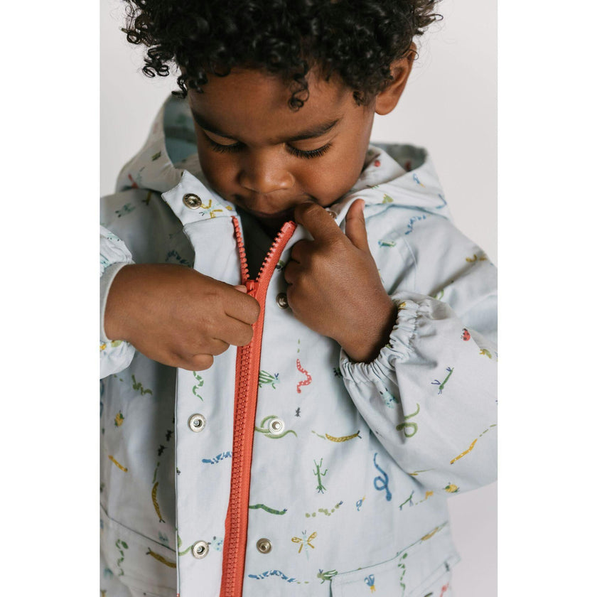 Park Jacket - Crawling Critters Blue, Multi