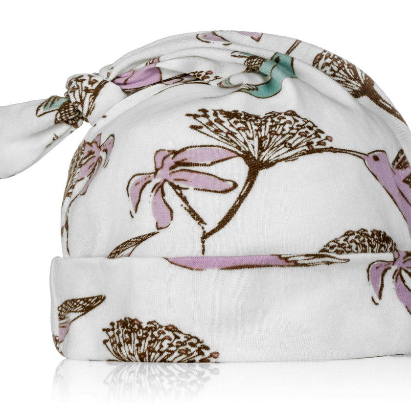 Hummingbird Organic Knotted Hat