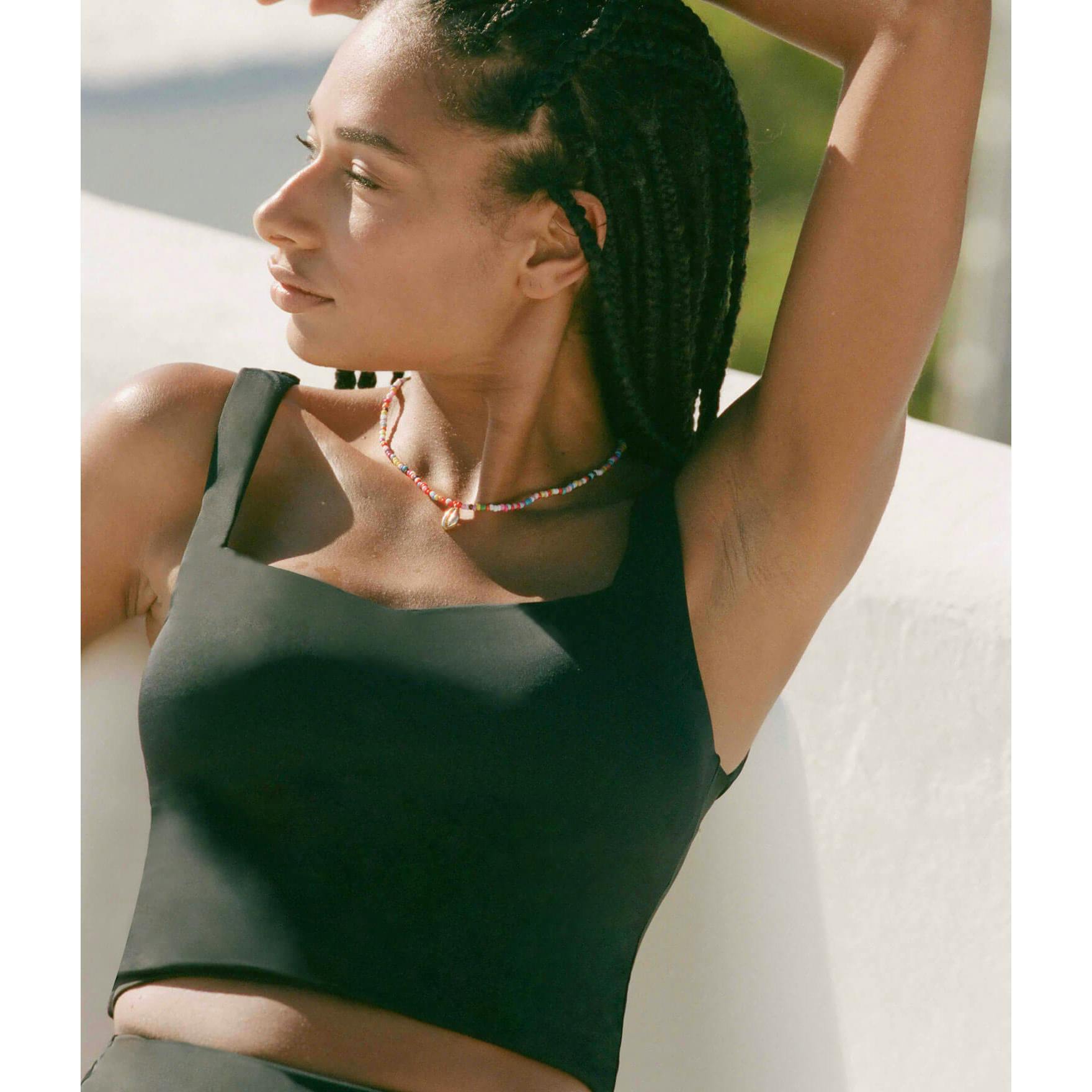 The Siren Swim Tank - Flat - Black