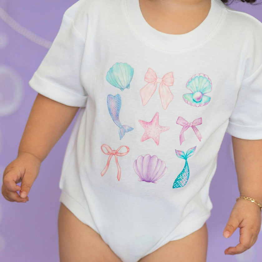 Mermaid Cutie Short Sleeve Romper