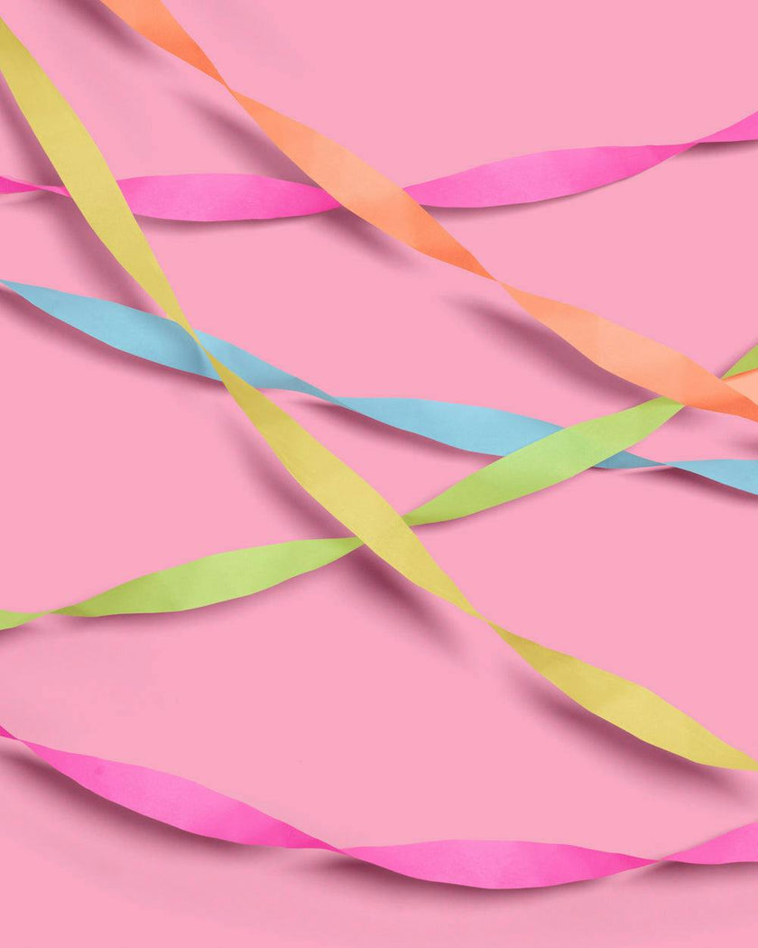 Pool Party Streamers - 5 crepe paper rolls
