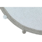 Bubbly Round Rug With Pom Poms