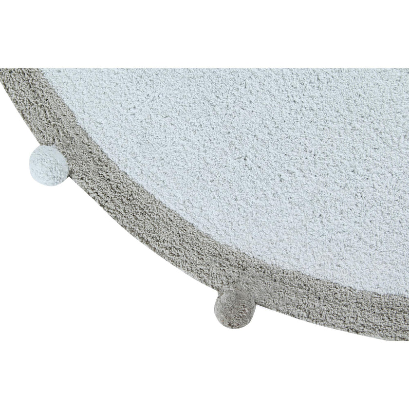 Bubbly Round Rug With Pom Poms