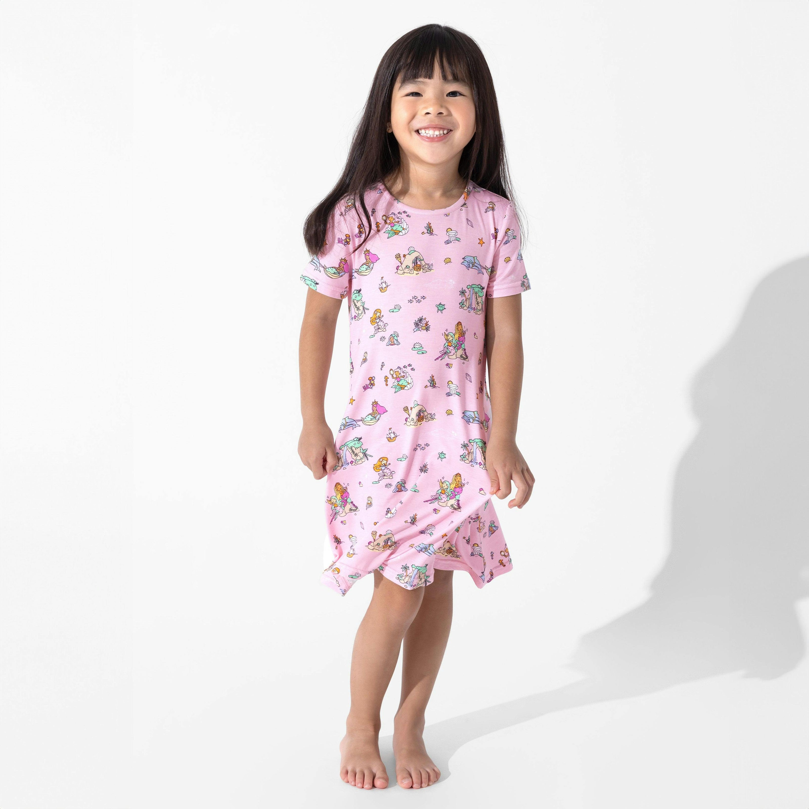 Mermaid Lagoon Girls' Short Sleeve Dress
