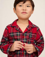 Kid's Brushed Twill Pajama Set in Imperial Tartan