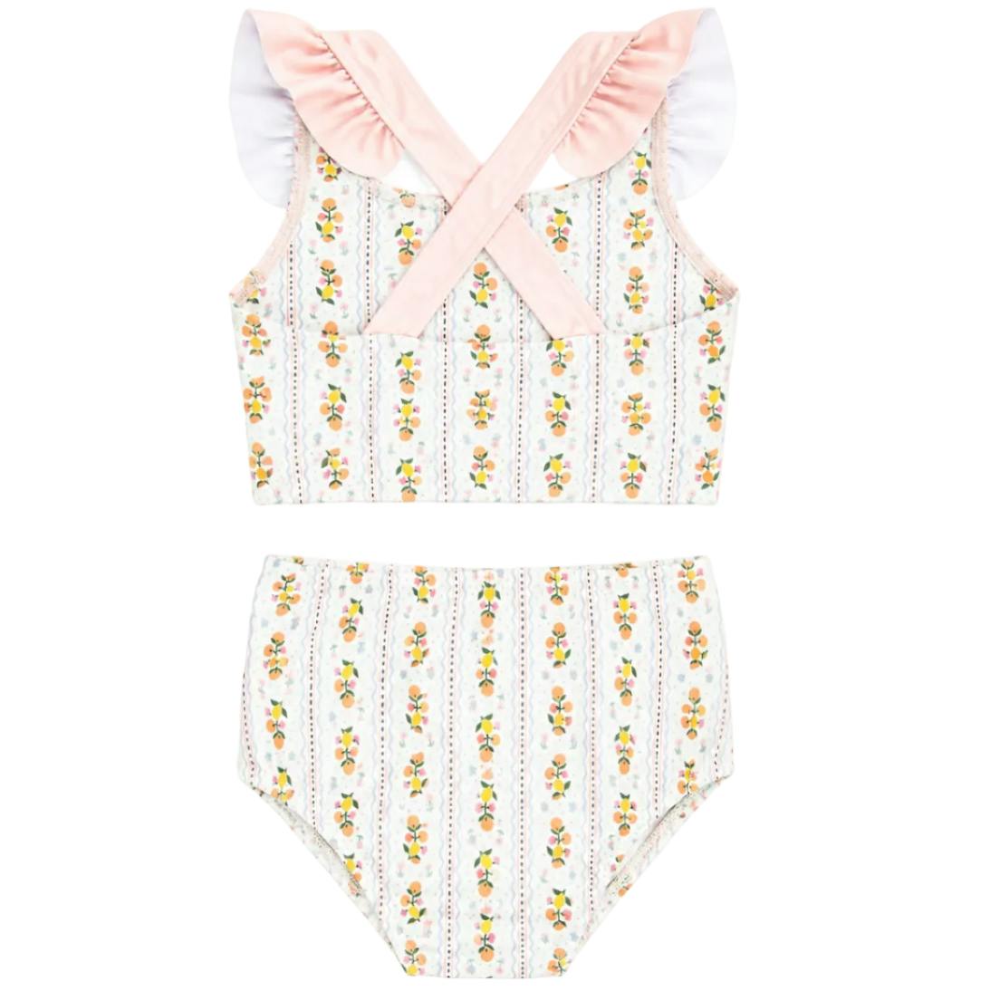 girls luna ruffle two piece swimsuit