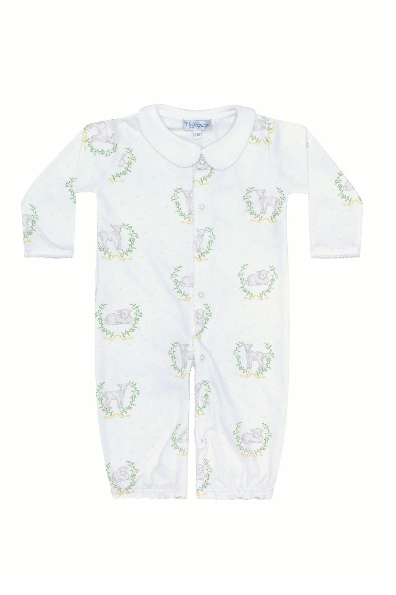 Yellow Print Converter Gown