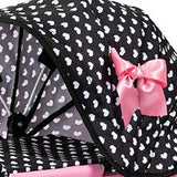 Bayer Design Dolls: Pram Cosy - Black, Pink, Hearts