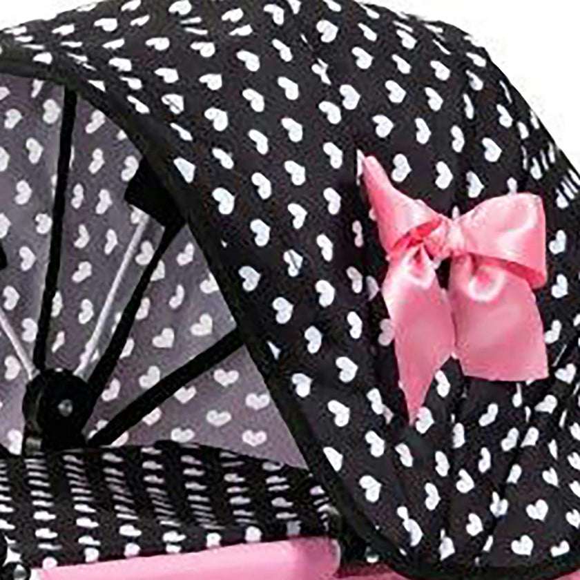 Bayer Design Dolls: Pram Cosy - Black, Pink, Hearts