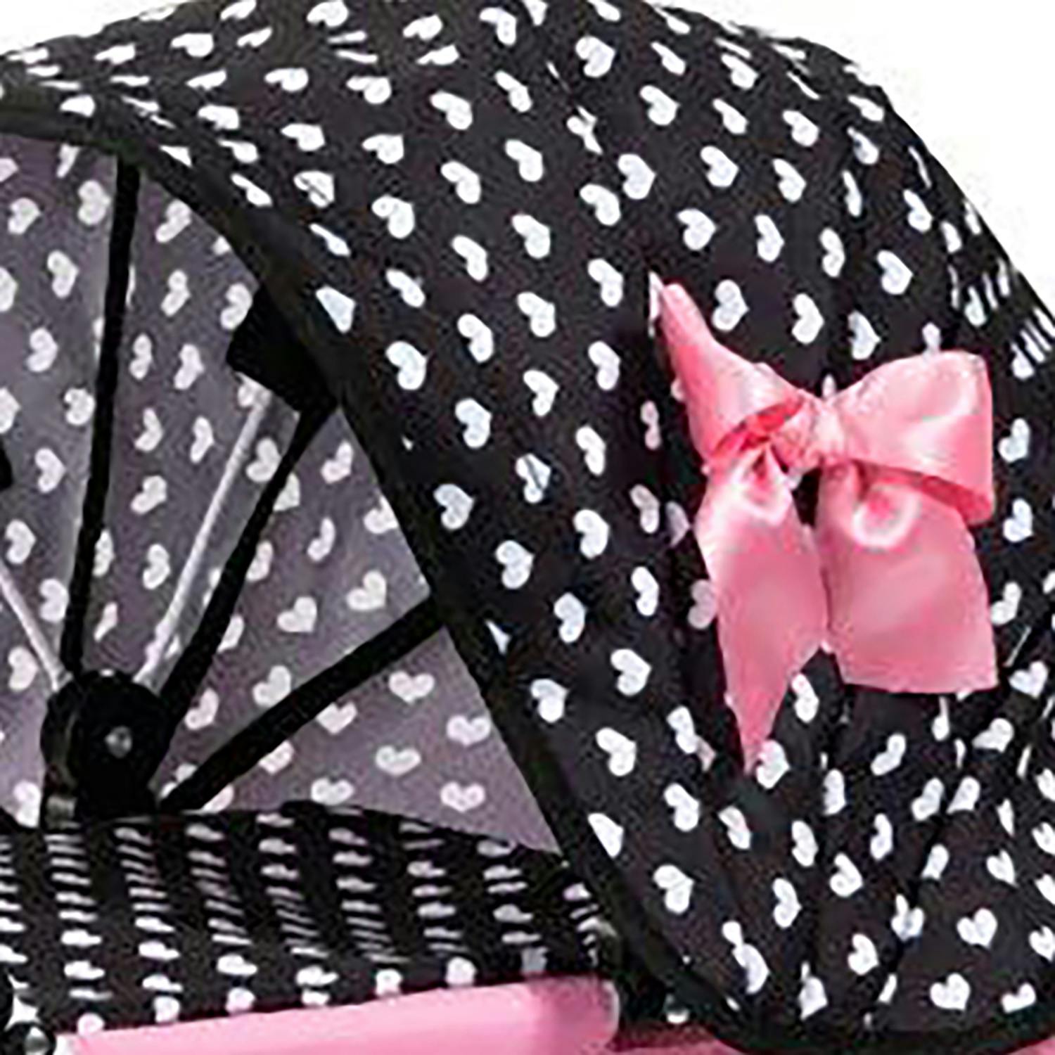Bayer Design Dolls: Pram Cosy - Black, Pink, Hearts