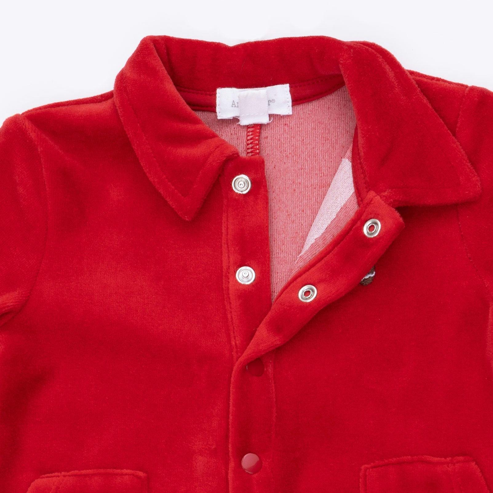Velour Holiday Red - Velour Jumpsuit