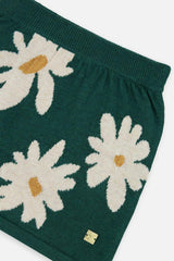 Knitted Skirt Jasper Printed Green