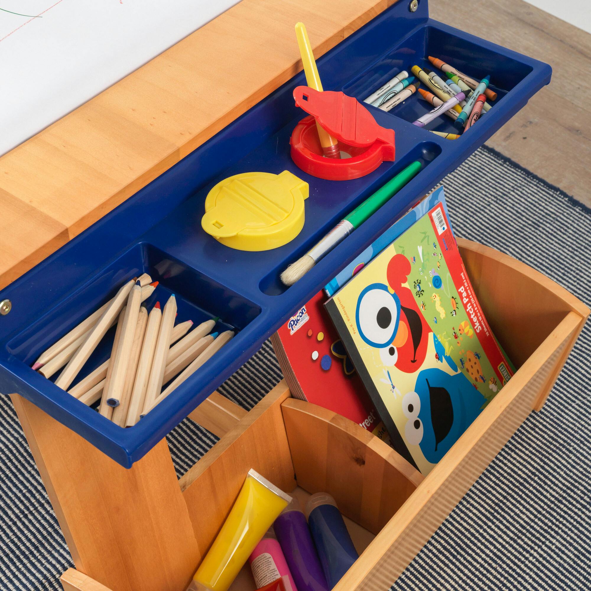 Art Table With Drying Rack & Storage