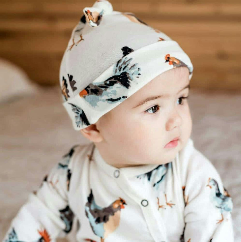 Picnic Organic Cotton Knotted Beanie Hat