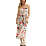 Jessica Detachable Strap Poppy Print Midi Dress