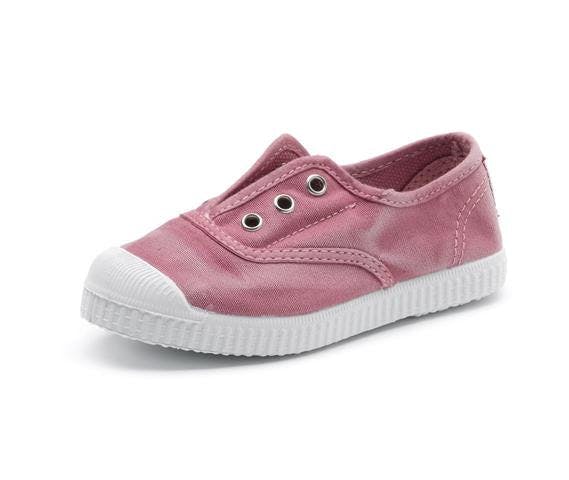 Cienta 70777.42 Washed Pink Canvas Laceless Sneaker