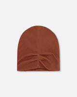 Stretch Jersey Beanie Brown