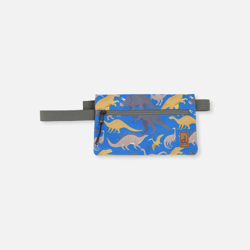 Little Boy Dinosaur Graphic Durable Double-Compartment Pencil Case