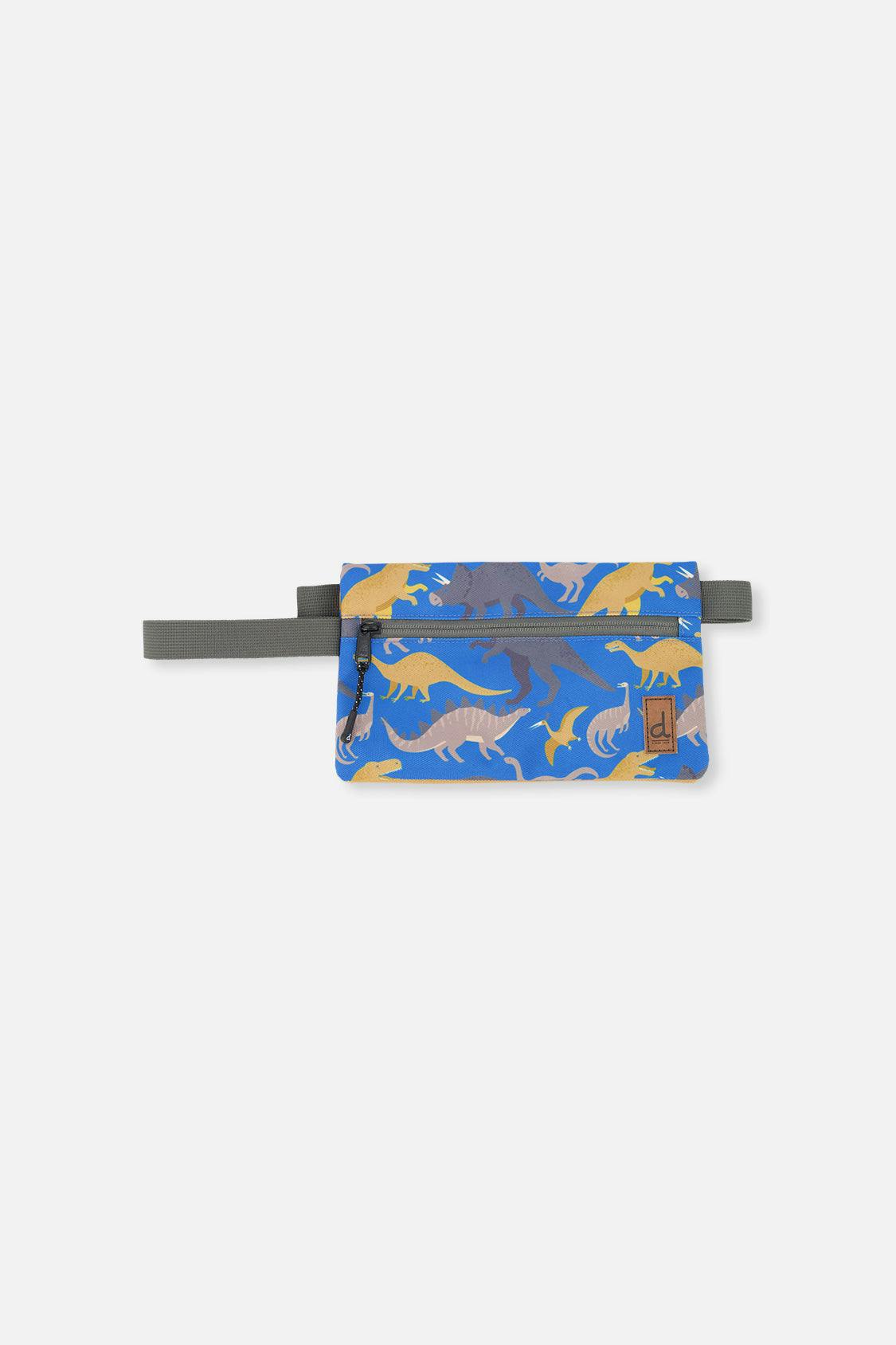 Little Boy Dinosaur Graphic Durable Double-Compartment Pencil Case